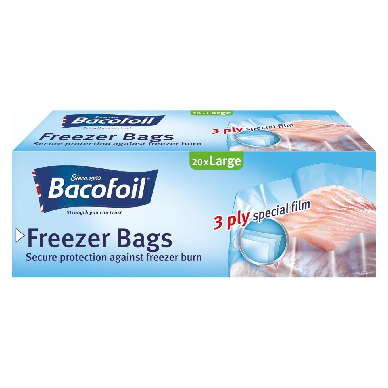 BACOFOIL FREEZER BAGS 3PLY SPECIAL FILM - 20s