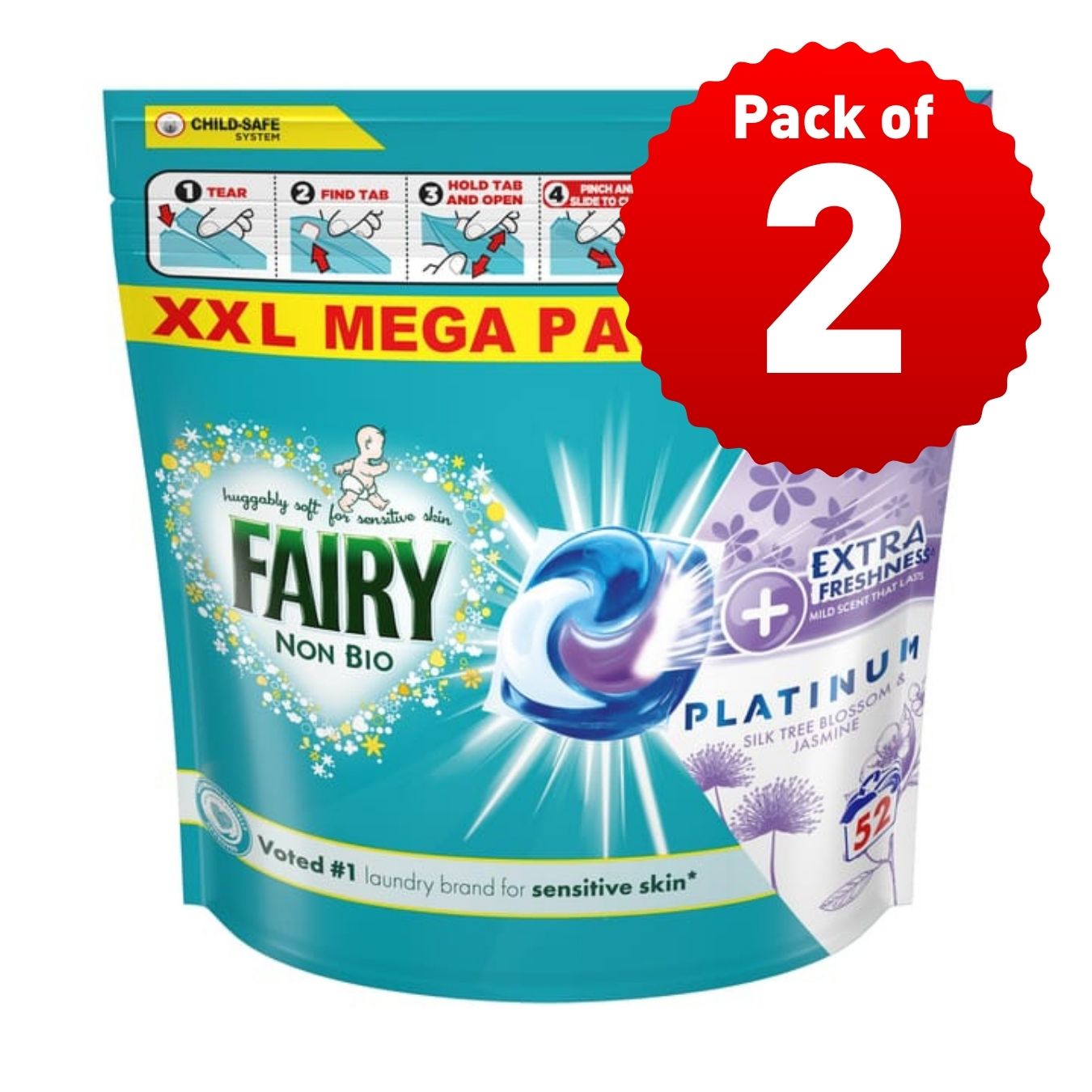 Fairy Platinum+ Silk Tree Blossom & Jasmine Pods Sensitive Skin 52w