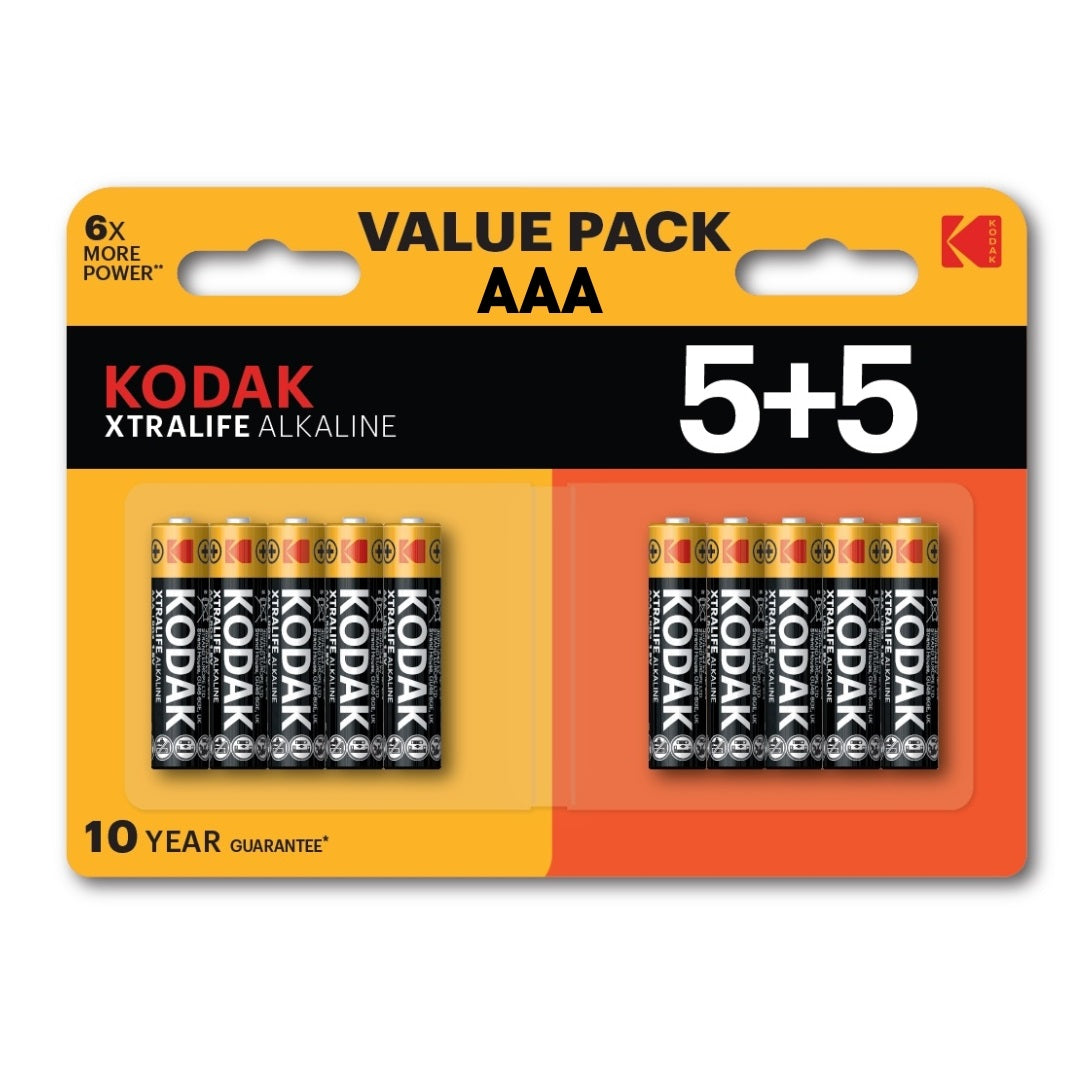 Kodak Xtra Life Alkaline Batteries AAA - Value Pack