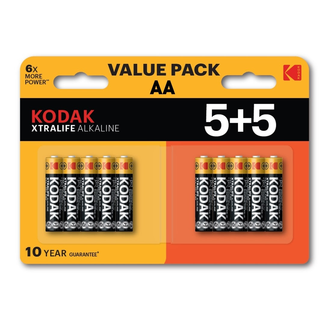 Kodak Xtra Life Alkaline Batteries AA - Value Pack