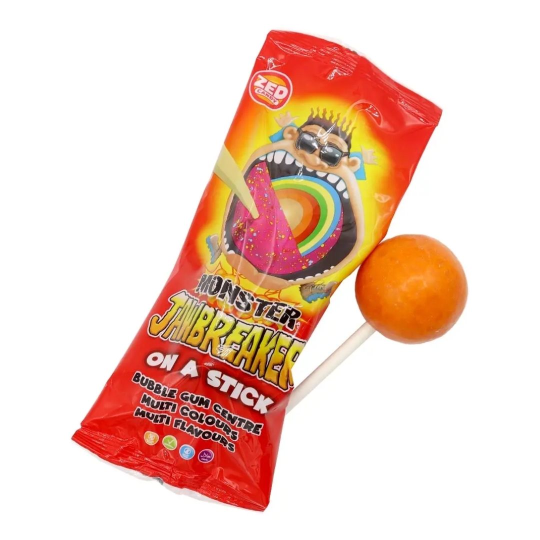 ZED GUM MONSTER JAWBREAKER ON A STICK  60G